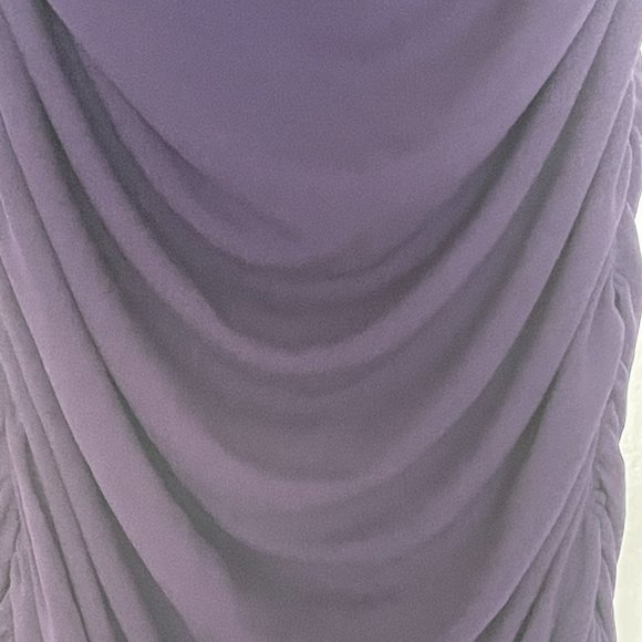 Badgley Mischka Glamorous Deep Purple Formal Fitted Floor Length Gown - Picture 3 of 9